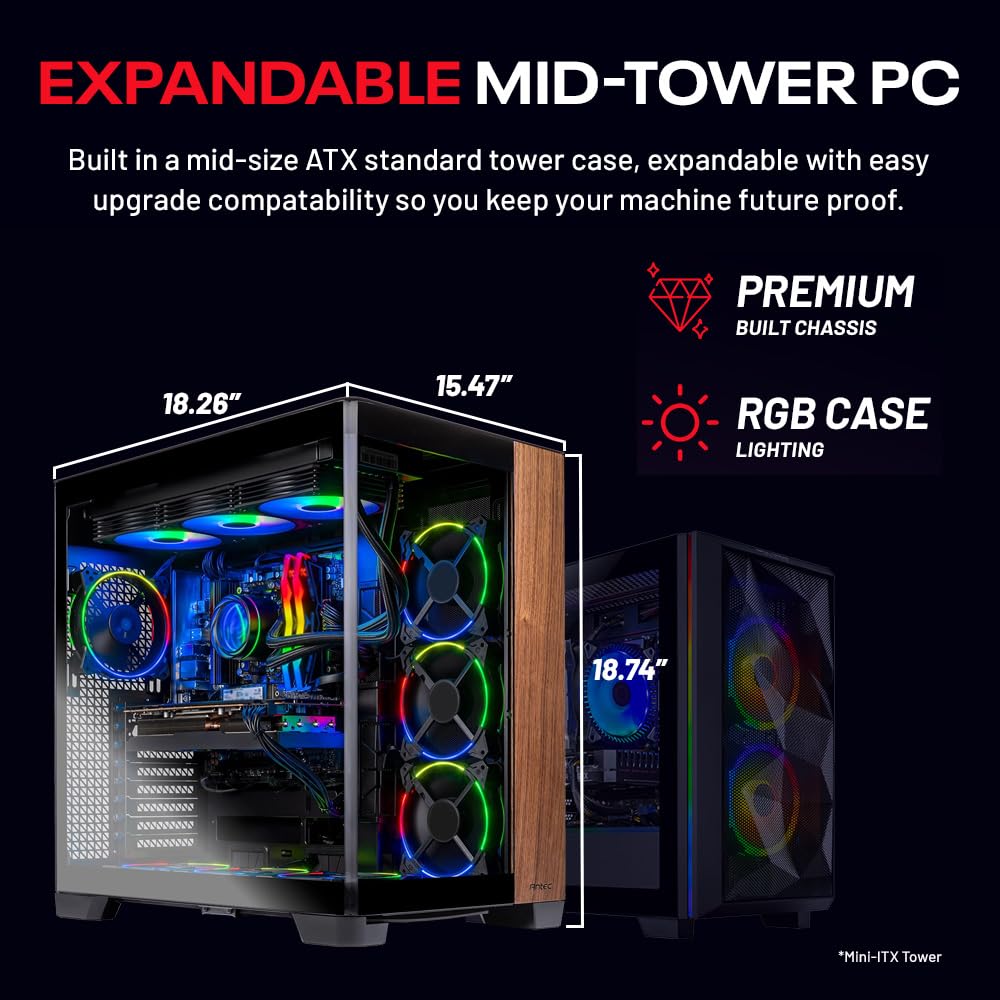 Skytech Gaming Prism 4 Desktop PC, Ryzen 9 9950X3D 4.3 GHz (5.7GHz), NVIDIA RTX 5080 16GB