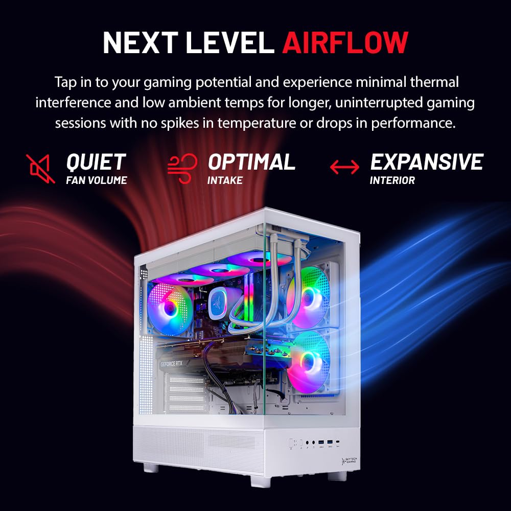 Skytech Gaming Azure 3 Gaming PC - Intel i7-14700F & RTX 5060 32GB DDR5 AIO