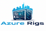 Logo of Azure Rigs with a stylized rig design on a white background